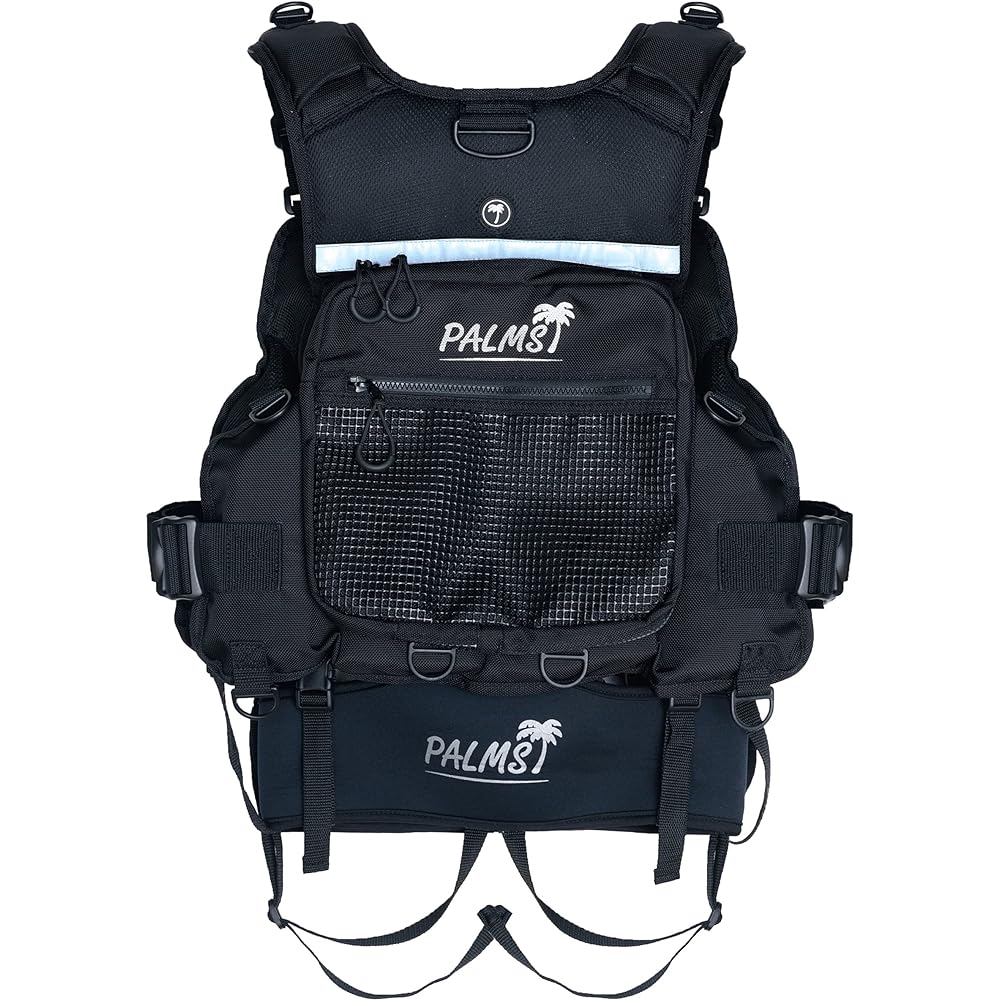 Palms Rock Shore Game Vest Color: Black Buoyancy: 7.5kg for over 24 hours Free Size