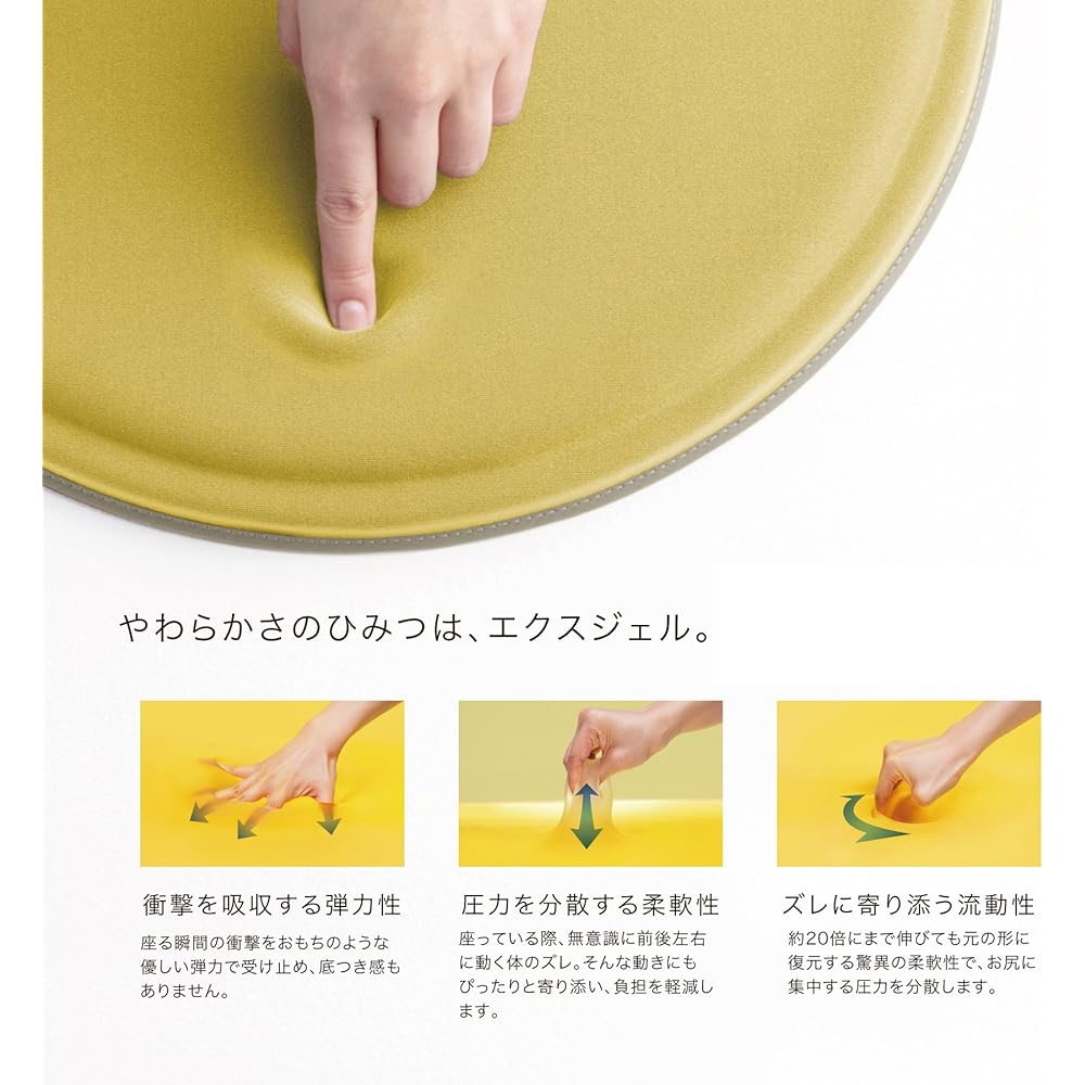 EXGEL Floor Puni Rose PUN30-RO Cushion Floor Made in Japan Cute Round Back Pain Prevention Knee Pain Prevention Urethane