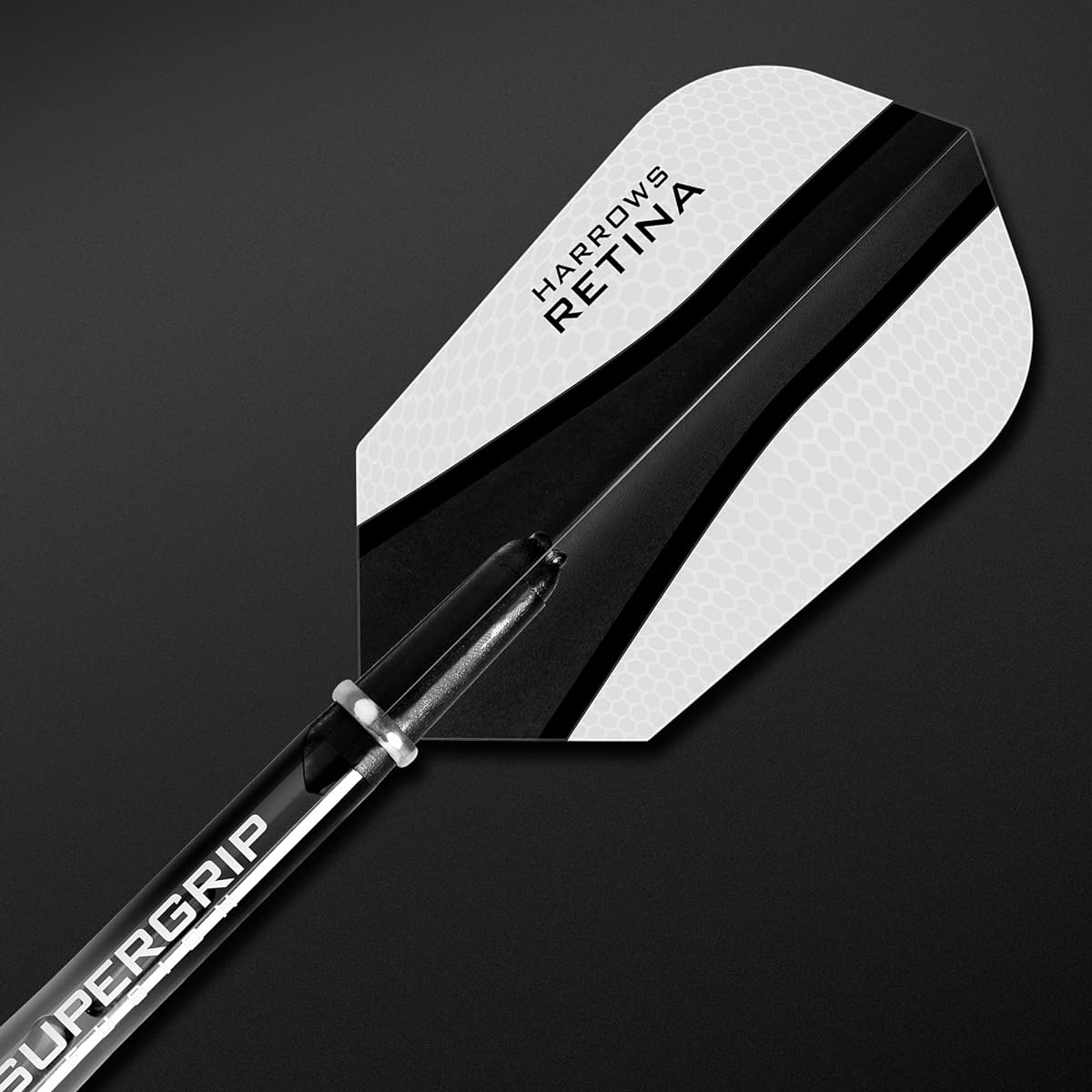 Harrows Retina X Premium Super Strong 100 Micron Dart Flights Slim Shape 5 Sets of 3 Flights Total 15 Flights White