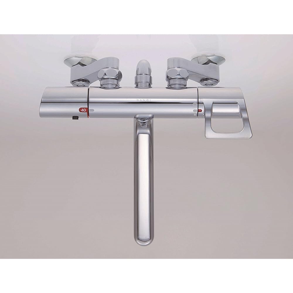 SANEI Bathroom Thermo Shower Mixer Faucet, Water Saving Shower, Refreshing Water Flow, Cold Region Specifications SK1814S2K-13