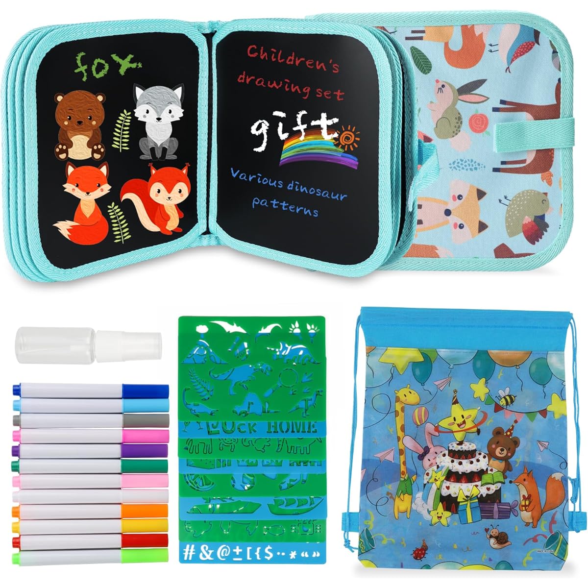 Erasable Doodle Book Set for Children (Fox)