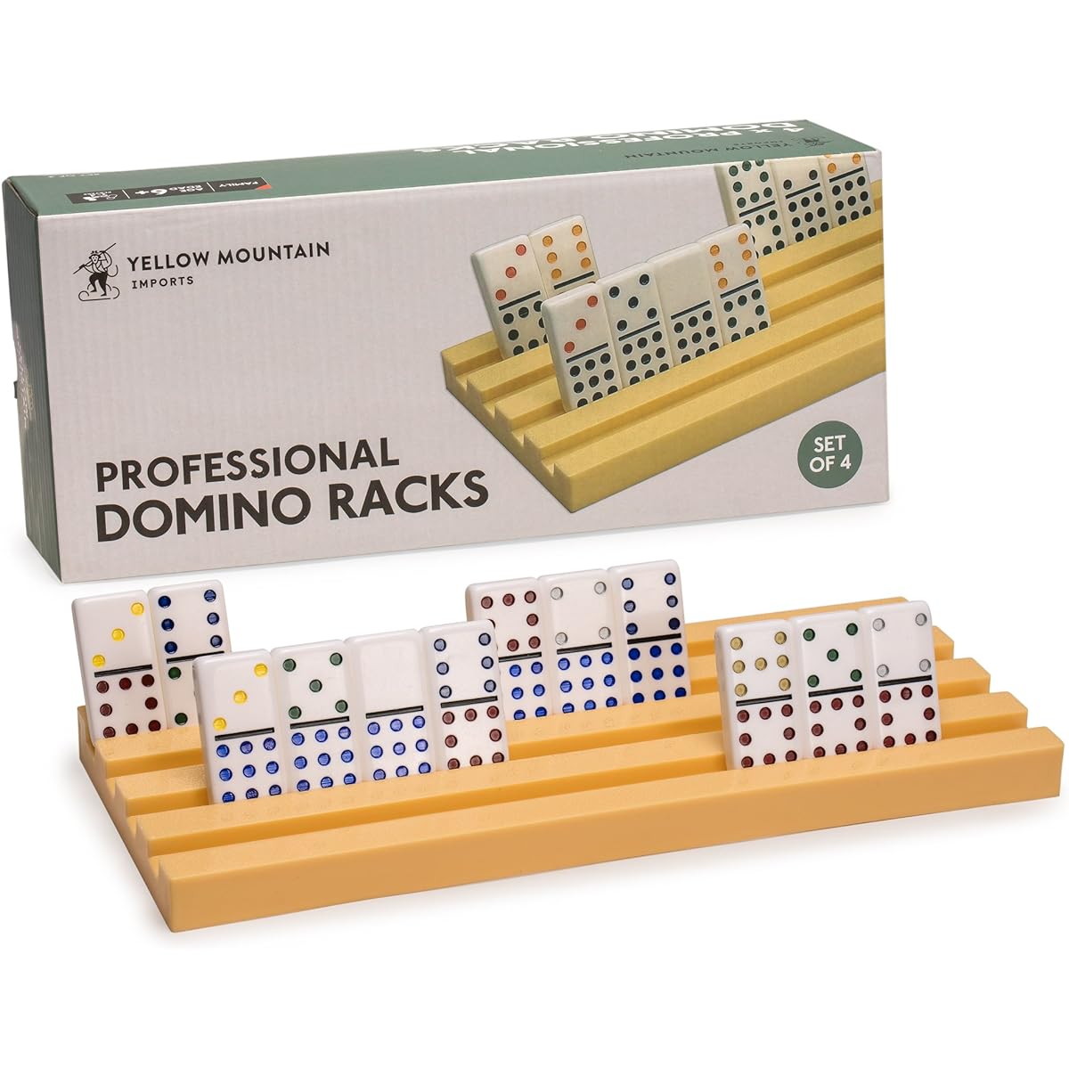 Trays / Racks for Jumbo Sized Dominoes - Set of 4