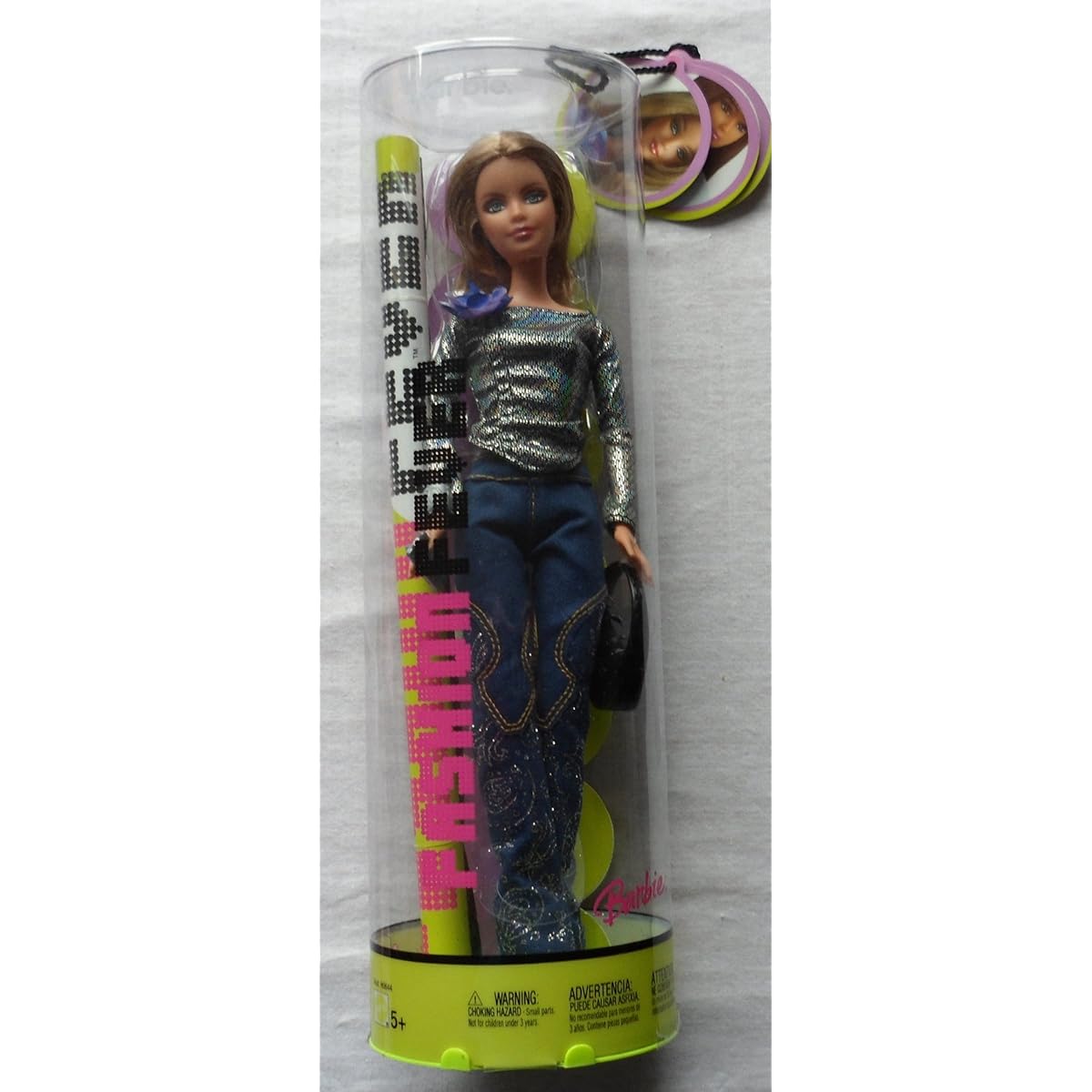 Barbie Fashion Fever - Barbie in Sequinned Blue Jeans & Black Shiny Shirt