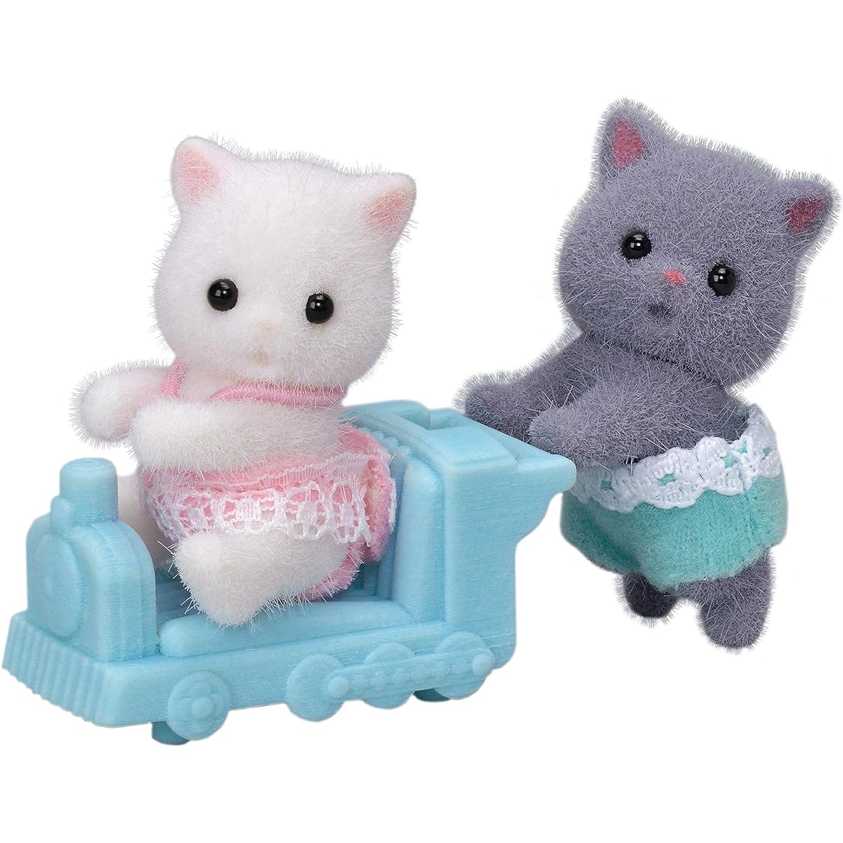 Calico Critters Persian Cat Twins Dolls Dollhouse Figures Collectible Toy Figures & Accessories Included