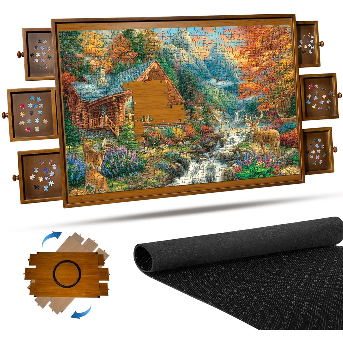 Sunix 1500 Piece Rotating Puzzle Board