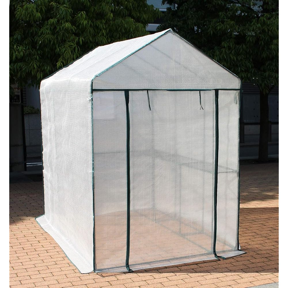 Maruhachi Sangyou Assembly Type Simple Greenhouse Super Jumbo Replacement Cover 103164 Main Unit: Depth 150cm Main Unit: Height 220cm Main Unit: Width 216cm