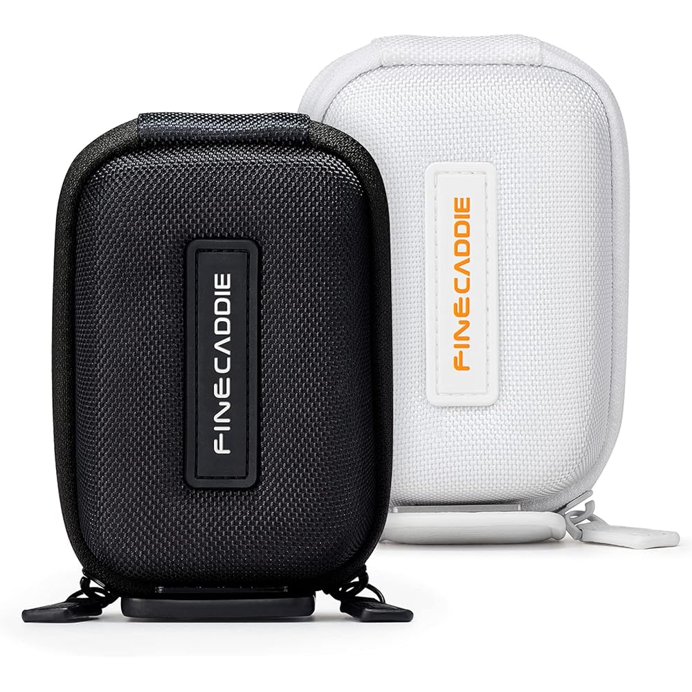 [Compatible with J5/J5REDmini] EVA luxury case for golf rangefinders, magnetic mini hard case, EVA storage case, with carabiner, finecaddie, directly managed by the head office, finecaddie (black (mini))