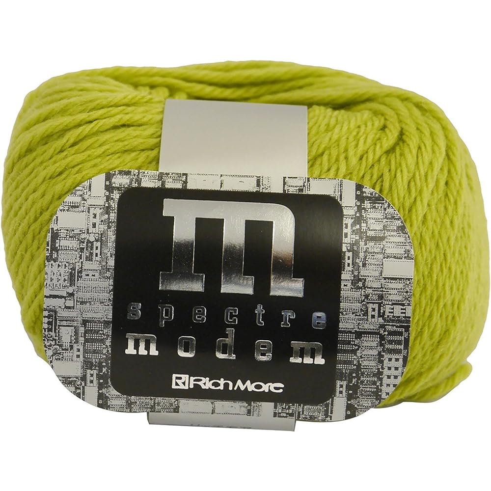 Hamanaka Richmore Spectrum Modem Wool Thick Col.13 Yellow Green 40g Approx. 80m Set of 10 Balls 2098