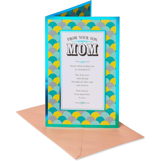 American Greetings Birthday Card from Son to Mom (Makes You Wonderful)