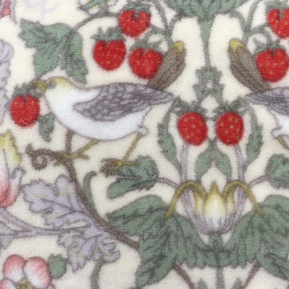 Romance Kosugi Made in Japan Cotton Blanket (Fuzz) V&A (Victoria and Albert Museum) Strawberry Thief Half Size Pink