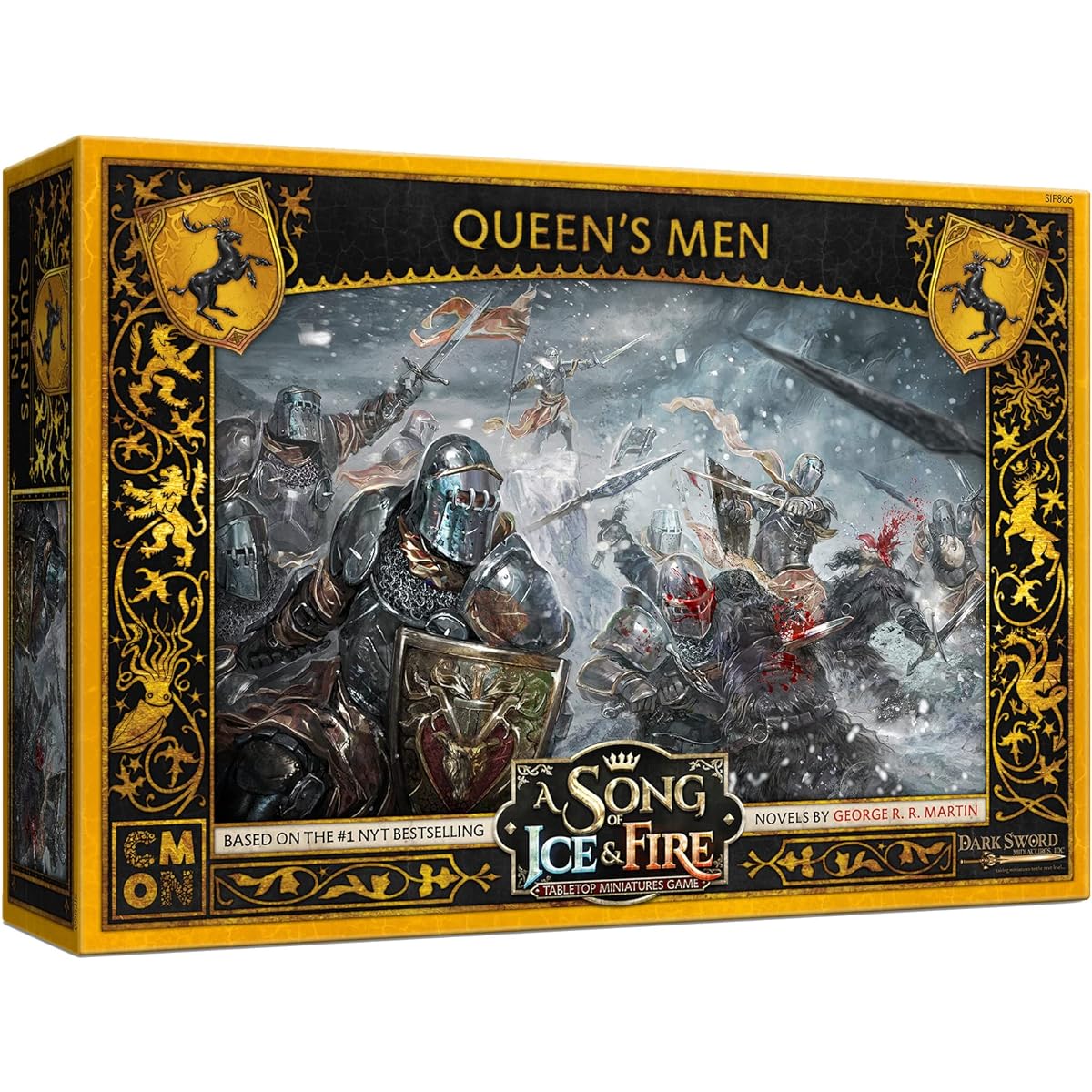CMON A Song of Ice and Fire Tabletop Miniatures Queensmen Unit Box - Devoted Defenders of the Faith Strategy Game for Adults 14+ 2+ Players 45-60 Minute Play Time