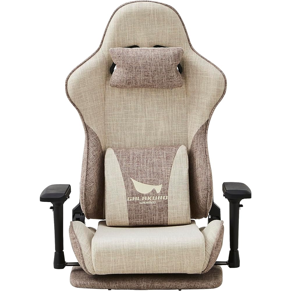 Expert-oriented GALAKURO GAMING Gaming Chair Fabric Beige Game Telework Heimish Series GG-LC/HEIMISH-BG