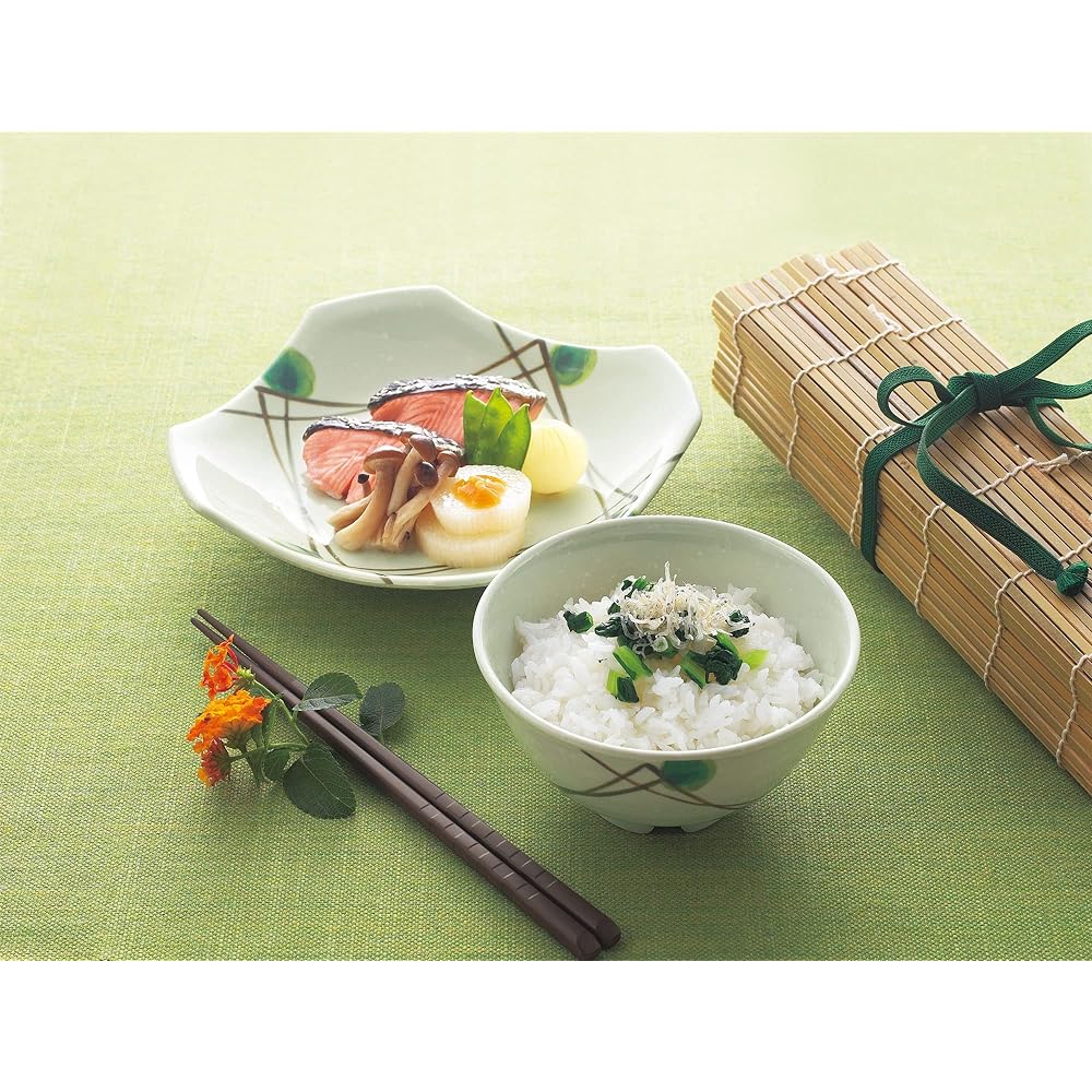 MARUKEI Tea Bowl/Round Tea Bowl, Small, Diameter 11.3cm, 290ml, Made in Japan, Unbreakable, Dishwasher Safe, Stackable "Shofu" A74 MKZ Set of 10 [Commercial Use Set]