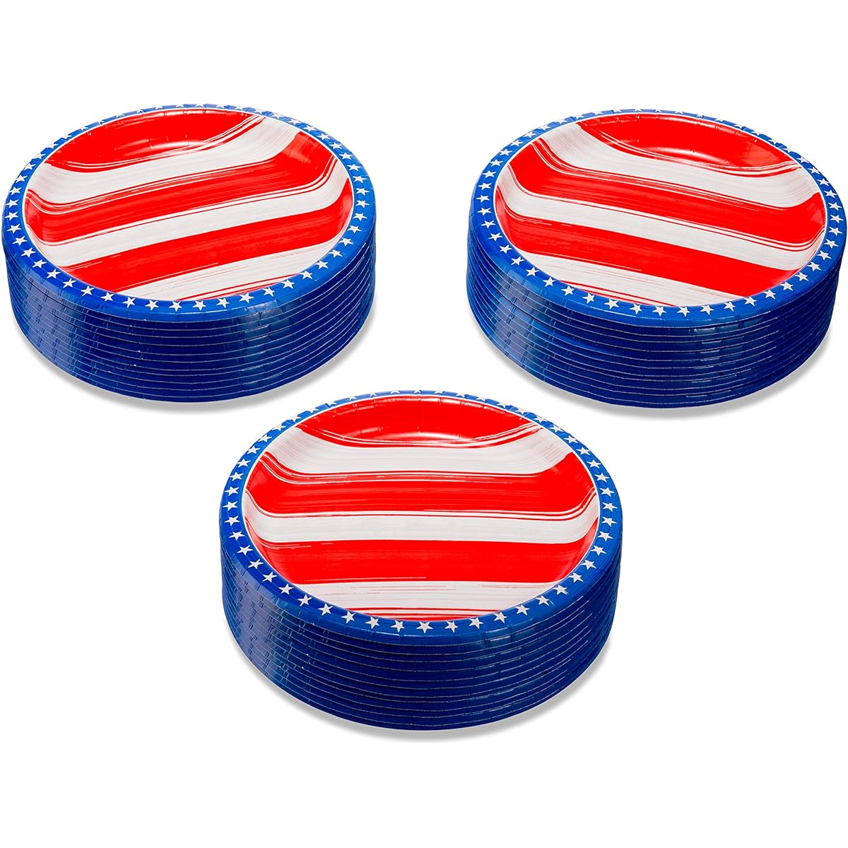 American Greetings Memorial Day Party Supplies, Paper Dinner Plates (36 Count)