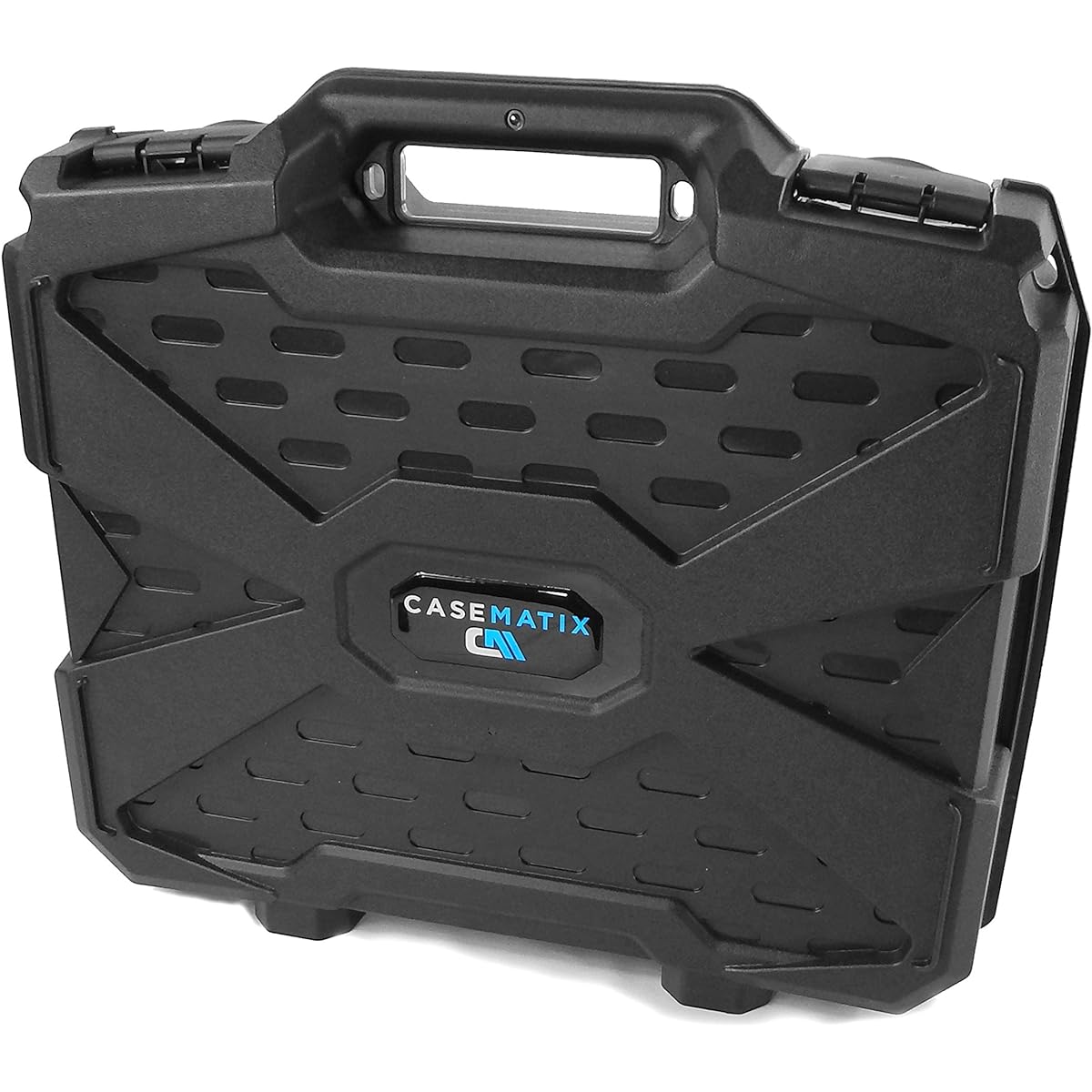 CASEMATIX Hard Shell Travel Case Compatible with Maonocaster Lite Audio Mixer Podcast Equipment Bundle Customizable Foam Interior Fits Podcast Mixer, Microphone, Cables, and More - Case Only