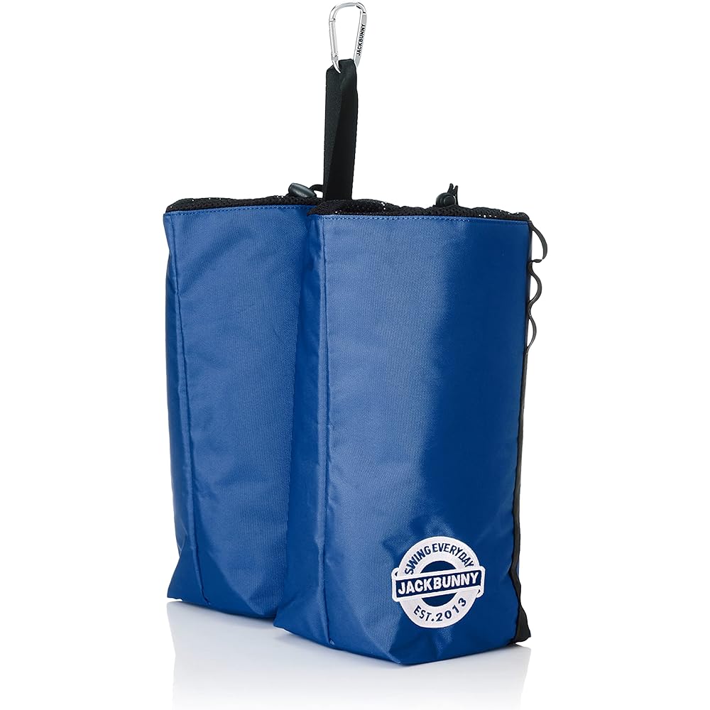 [Jack Bunny] [Continuing standard product] Shoe case [Logo zipper series] (carabiner hook specification) / Golf shoe bag / 262-3984103