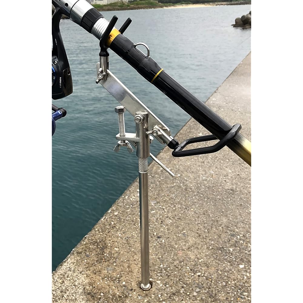 (FKS) Stainless steel rod holder (15φ)/screw type piton rod set, casting fishing, driving in, piton, rod holder, piton rod holder, rod holder, rod holder, rock, embankment, fishing port, stone sea bream, sea bream (Gara Piton)