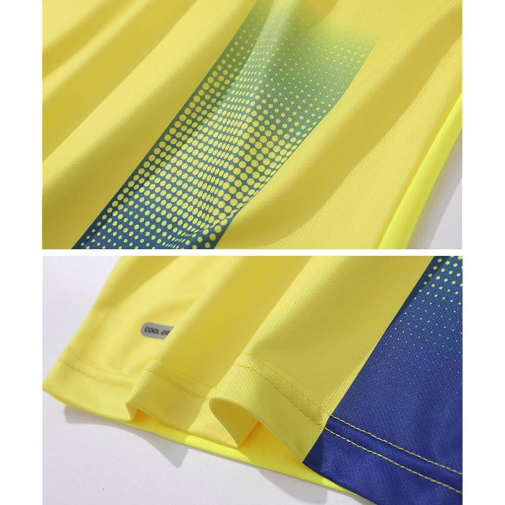 [Hiheart] Kids Soccer Wear Set, Short Sleeves, Shorts, Children, Boys, Junior Soccer Jersey, Training Top and Bottom Set, 2 Pieces, Summer, 120cm~180cm