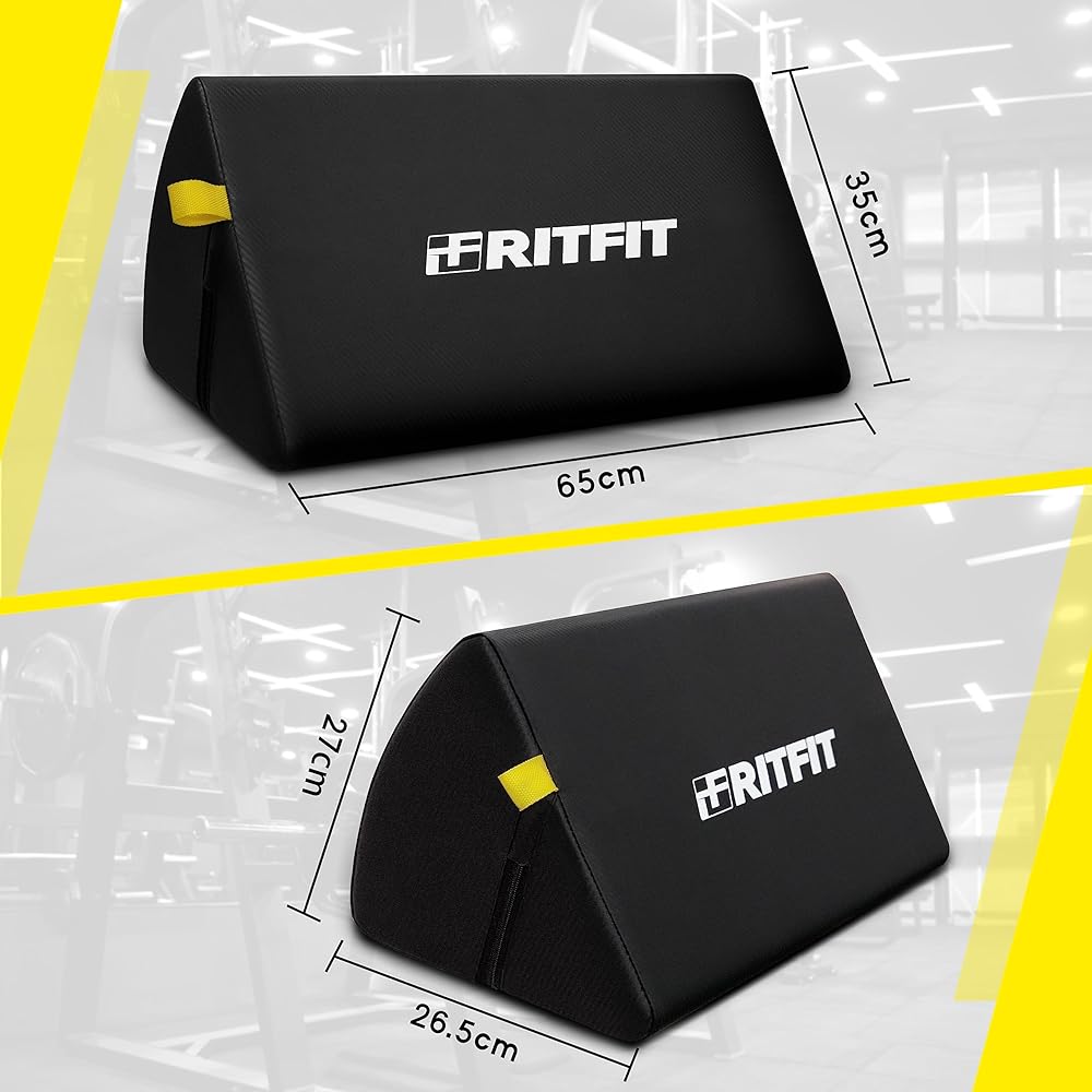 RITFIT Preacher Curl Pad Portable Preacher Pad Biceps Training Barbell Support Arm Curl Stand Convenient Storage Durable High Density EPP PVC Leather 65*26.5cm Triceps Training Aid