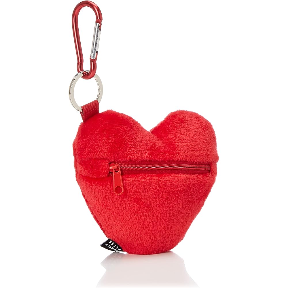 [Pearly Gates] Ball pouch (heart-shaped, carabiner hook specification) / Golf accessory case / 053-2184318 100_Red