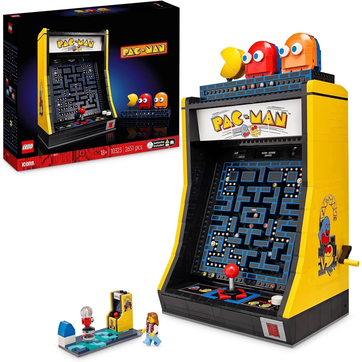 LEGO Icon Game Center Machine Pac-Man 10323 Toy Block Gift Video Game