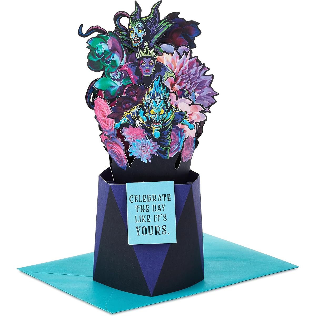 Hallmark Paper Wonder Disney Villain Pop-up Card for Birthday/Halloween/Graduation/Celebration