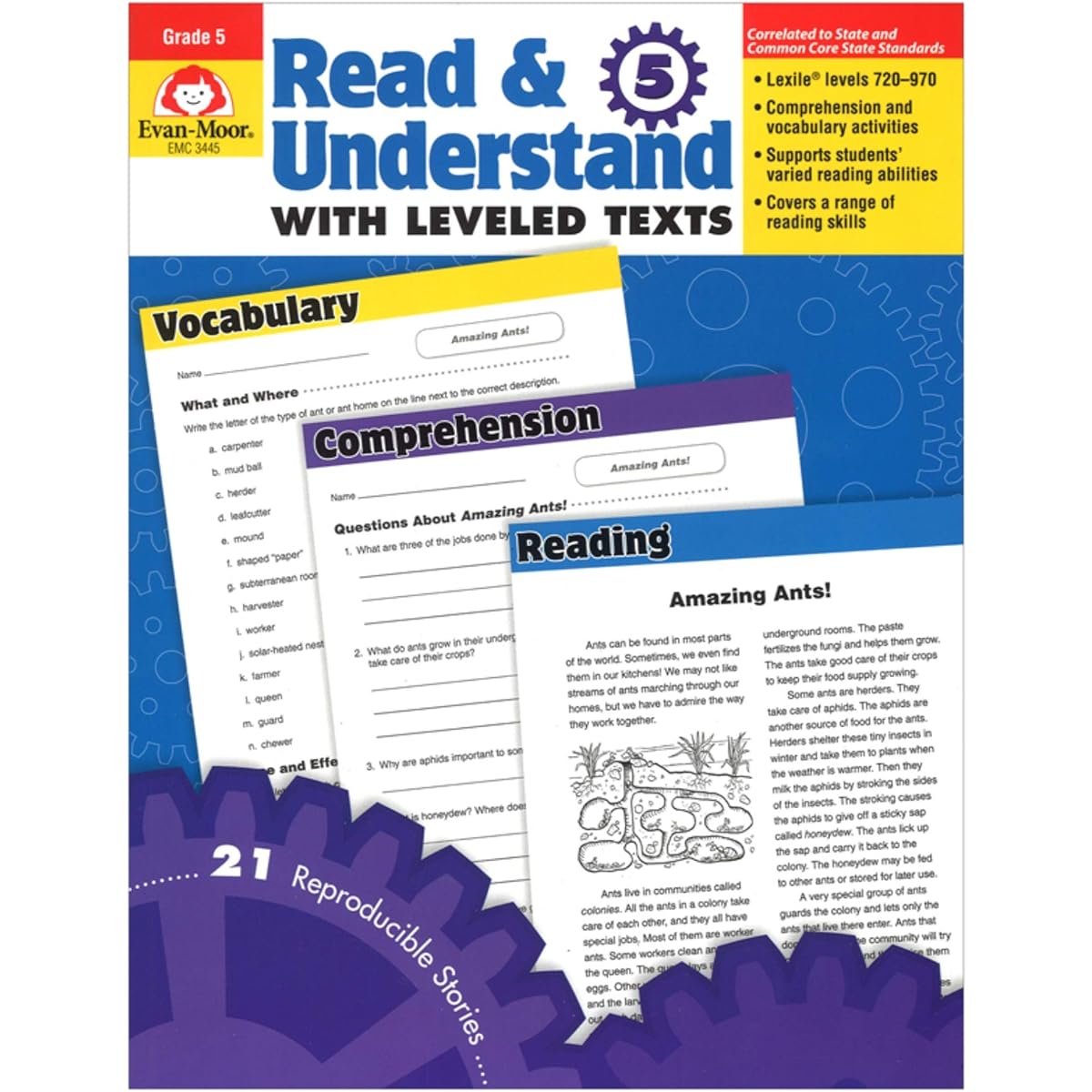 Evan-Moor EMC3445 Read And Understand With Leveled