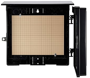 Mirai Kogyo Plastic Rainproof Wall Box with Roof, Horizontal Type, Black, Price for 1 WB-12AK