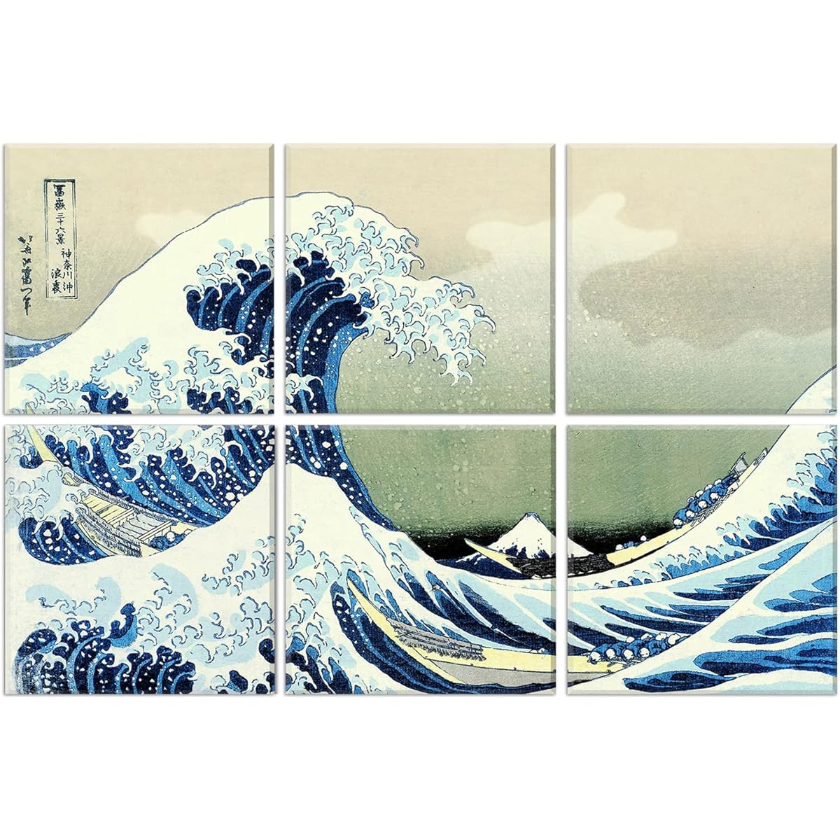 ave off Kanagawa Katsushika Hokusai (Total length of 6 panels 180 cm x 120 cm x 1 cm) Uses high quality materials Flame retardant Tideproof Can be used for walls and floors Sound absorbing panels Interior decoration Sound deadening Soundproofing measures
