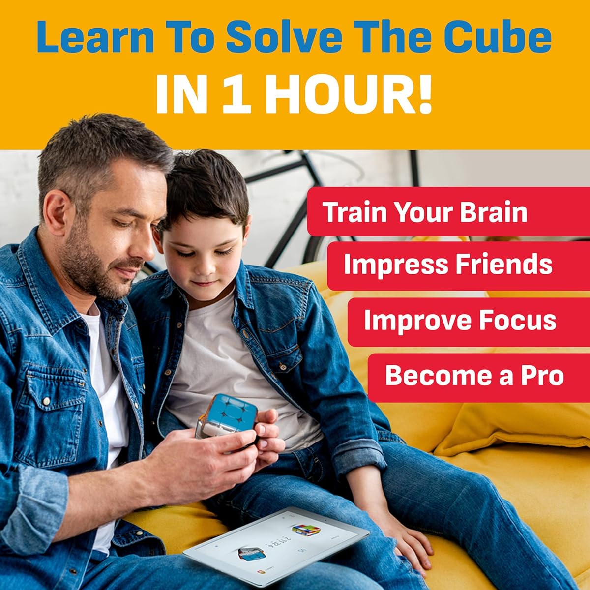 GoCube Edge Advanced 3x3 Puzzle App Bluetooth Connection Automatic Tracking of Movement Strategy Learning Smart Cube Puzzle Brain Training Screen Time Train Your Math and Science Brain STEM Toy Gift