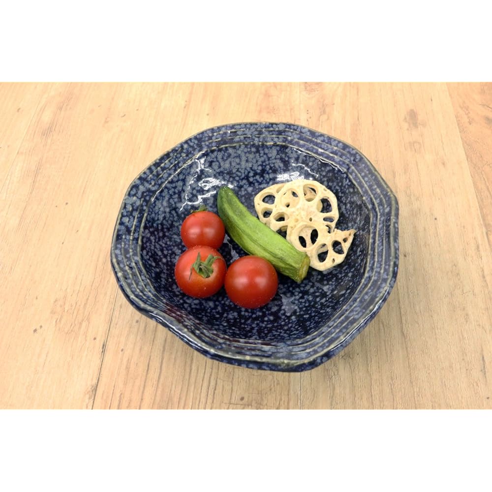 [Commercial Use Set] Mino Ware Japanese Cafe Series Deformed Plate (Small) New Awayuki Set of 10