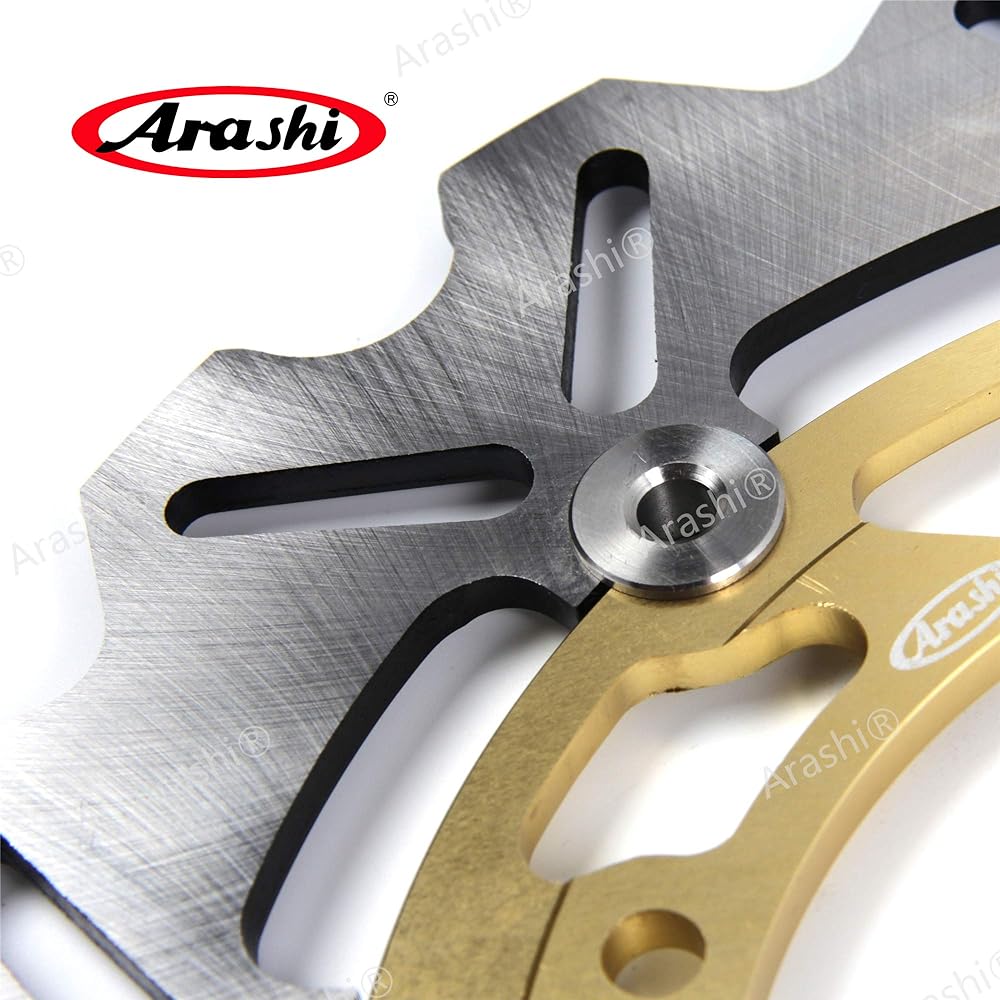 Arashi Front and Rear Brake Disc Rotor for Yamaha YZFR3 YZF-R3 YZF R3 2015-2021 ABS 2017-2021 Motorcycle Replacement Accessories Gold