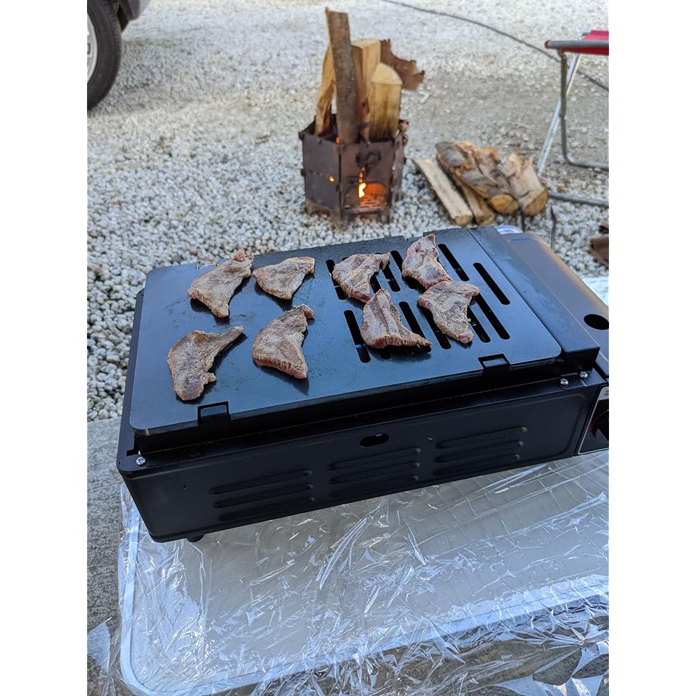 (169) Extra Thick Iron Plate Net BBQ Barbecue Long Hole Nitinen Juju Boy 2 Compatible Iron Plate (Stove is not included in the product) (4)