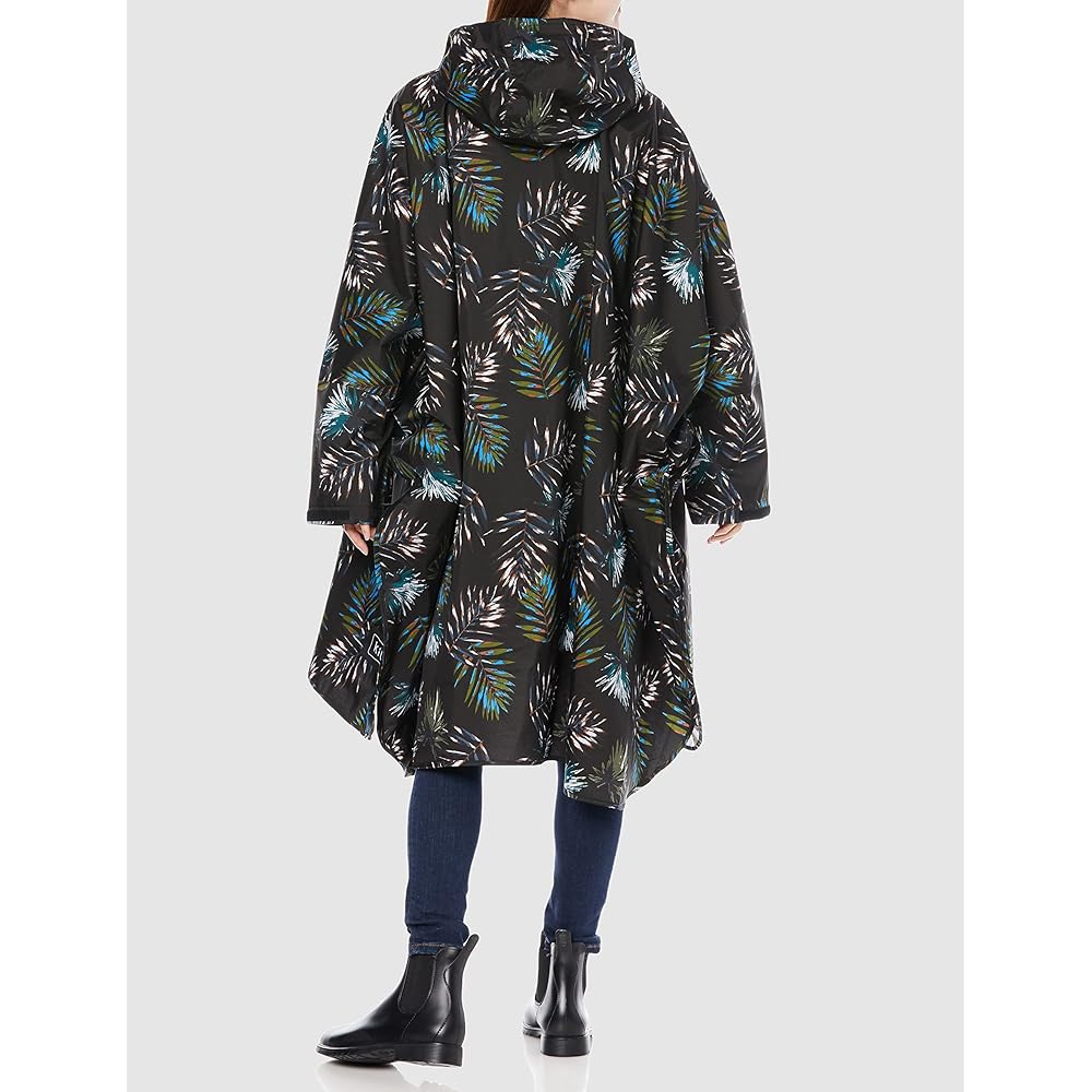 KiU Rainwear New Standard Rain Poncho Palm Men's Women's Storage Bag Included K163-263 FREE