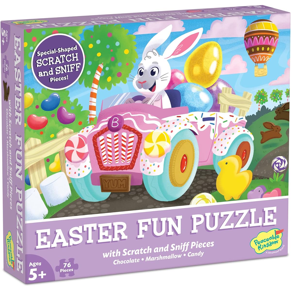 Peaceable Kingdom Scratch & Sniff Puzzles Favorite Holiday Aromas Easter Fun