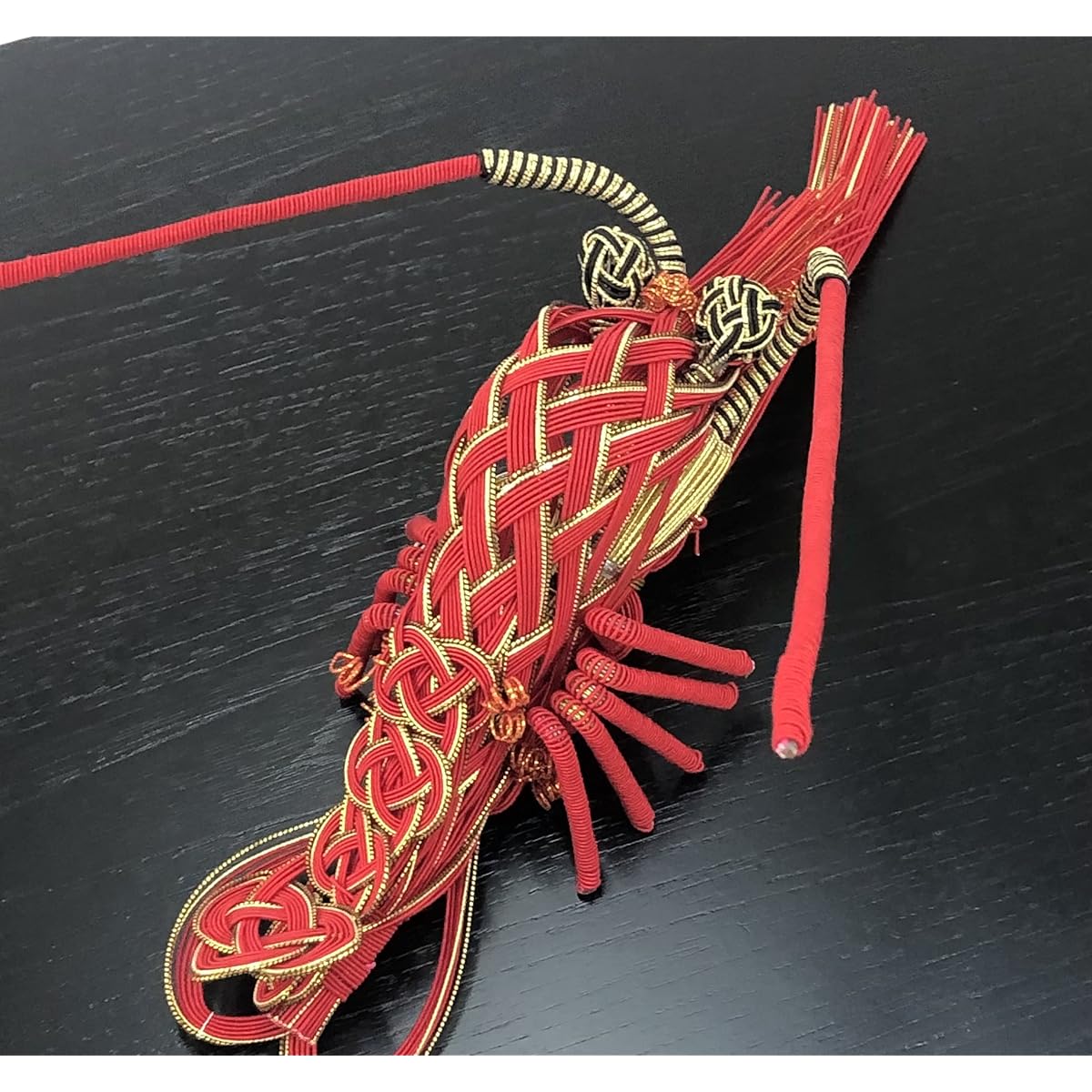 New Year's decorations, Kagami mochi decorations, Mizuhiki decorations (silk wrapping, spiny lobster)
