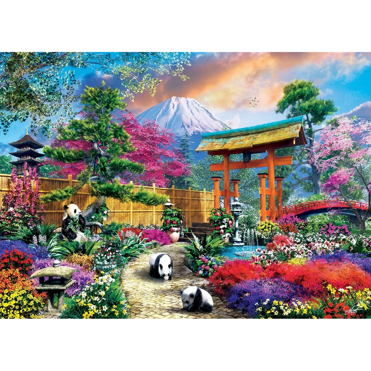 Baby Fanatics 72226: Colorscapes - Mt. Fuji sparkling puzzle 1000 pieces