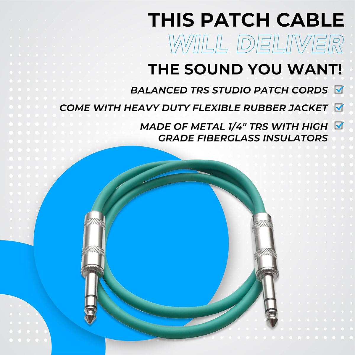 [Parallel import product] Seismic Audio SATRX-2BGORYP 6 inches Stage And Studio Patch Cable