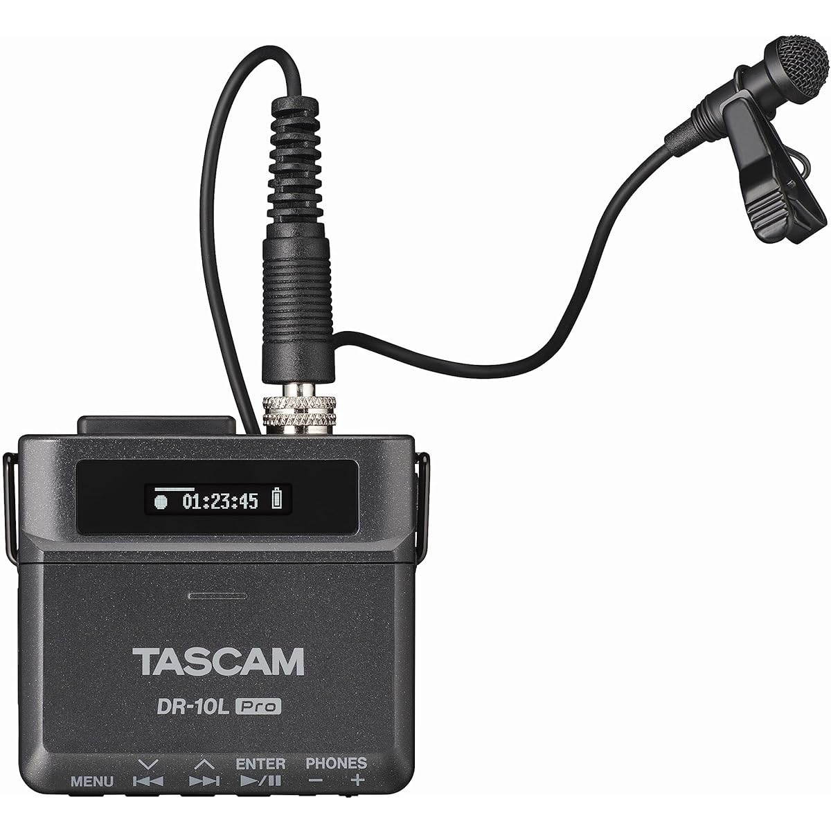TASCAM DR-10L Pro 32bit Float Pin Microphone Recorder Black for Youtube Audio Recording Internet Distribution Podcast Video Shooting Vlog Recording