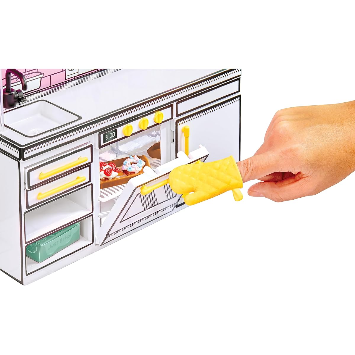 Make It Mini Kitchen, Kitchen Playset, w/UV Light, Collectibles, DIY, Resin Play, Exclusive, Mystery Recipe, Mini Oven Mitts, NOT Edible, 8+