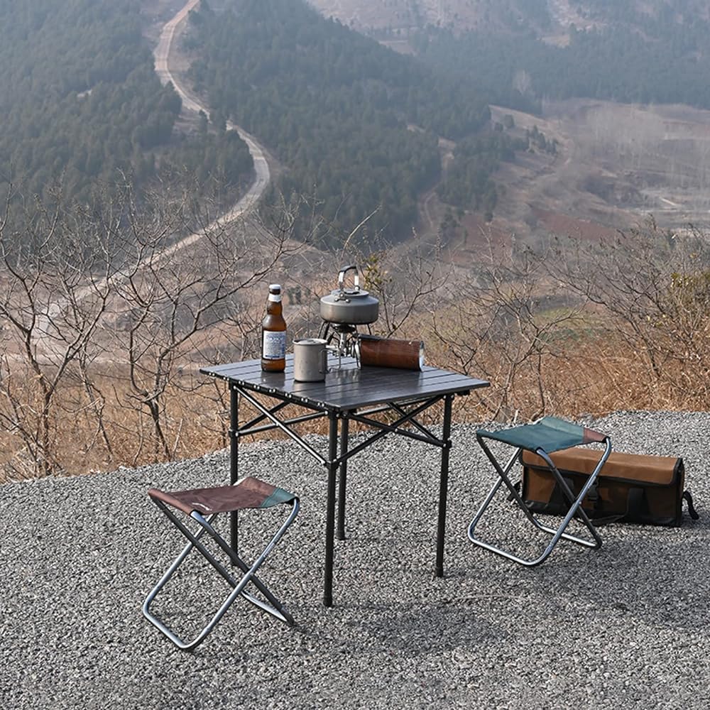 TRIWONDER Outdoor Chair, Folding Compact Chair, Ultra Light Chair, Solo Camping, Barbecue, Fishing, Mountain Climbing, Comes with Exclusive Case (Duck Green)