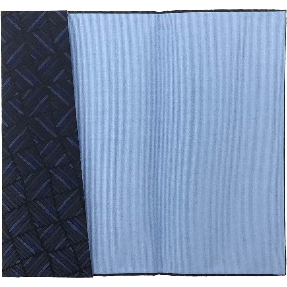Taiko Sangyo Fukusa for Congratulations and Condolences, Navy Blue, 12 x 20 cm, Pure Silk Nishijin Ori, Wobbly Lattice, Made in Japan 149-10