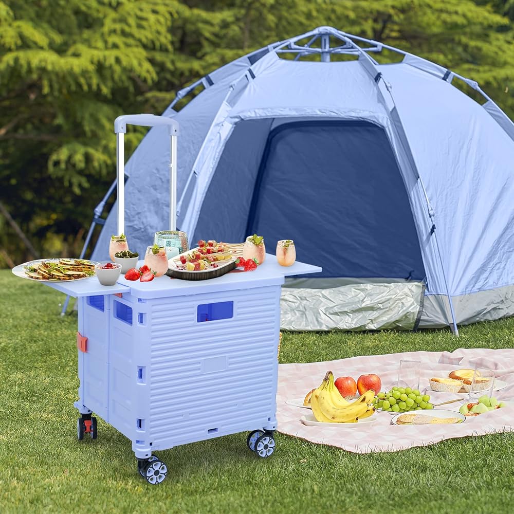 [Panda Lid] ur BY10 Carry Cart Carry Trolley Outdoor Foldable Cart Carry Shopping Cart Shopping Cart Carrying Cart For Fishing, Sports Days, Shopping, Ultra Compact, Disaster Prevention Supplies, Camping, Travel Supplies, Sturdy, Lightweight, Transportin
