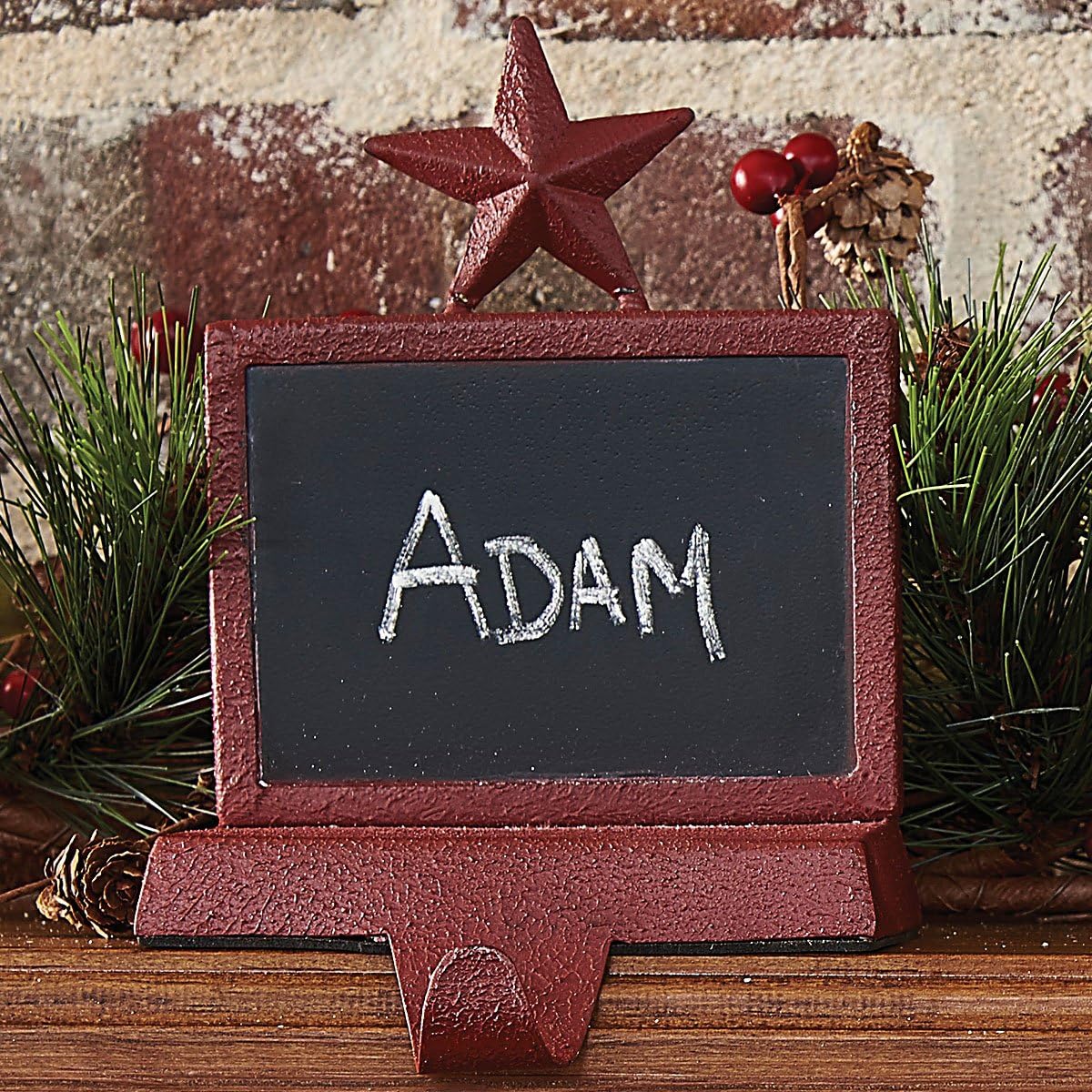 Park Designs Chalkboard Stocking Hanger Red
