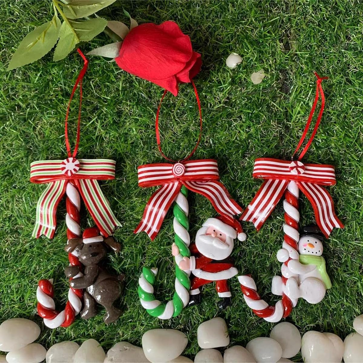 Snowman crutches Christmas tree hanging
