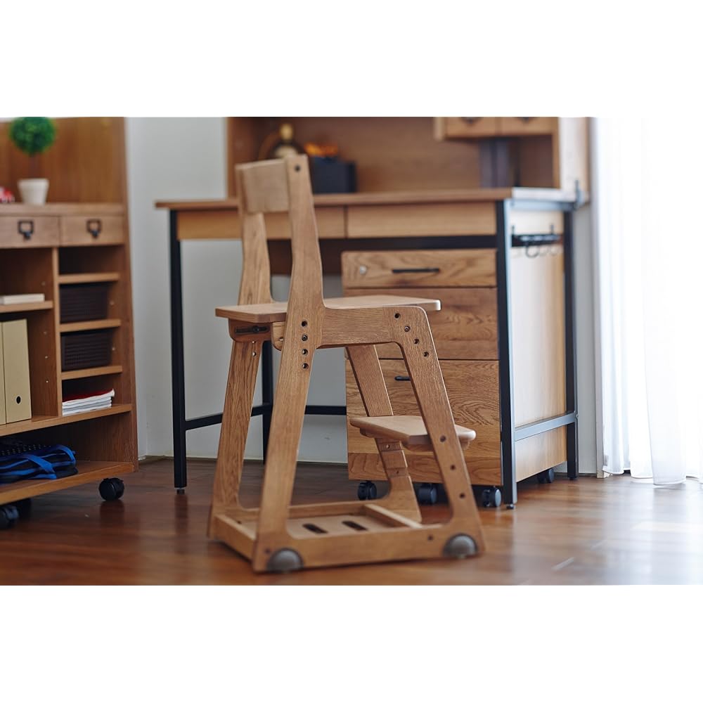 Itoki Study Desk Chair Wooden Vintage Brown KM81-9VB