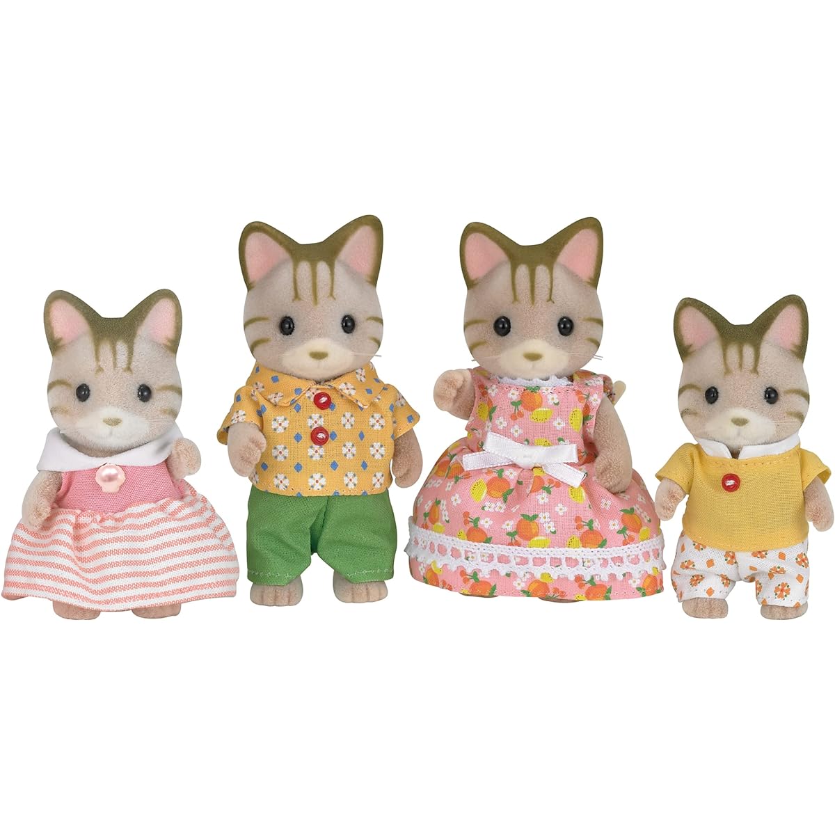 Sylvanian Families Striped Cat Family