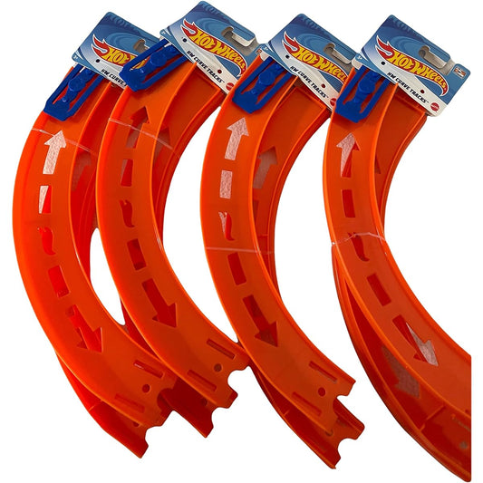 Curve Tracks Expansion Packs ~ Includes 8 Curved Track Pieces & 4 Connectors ~ 10" Long