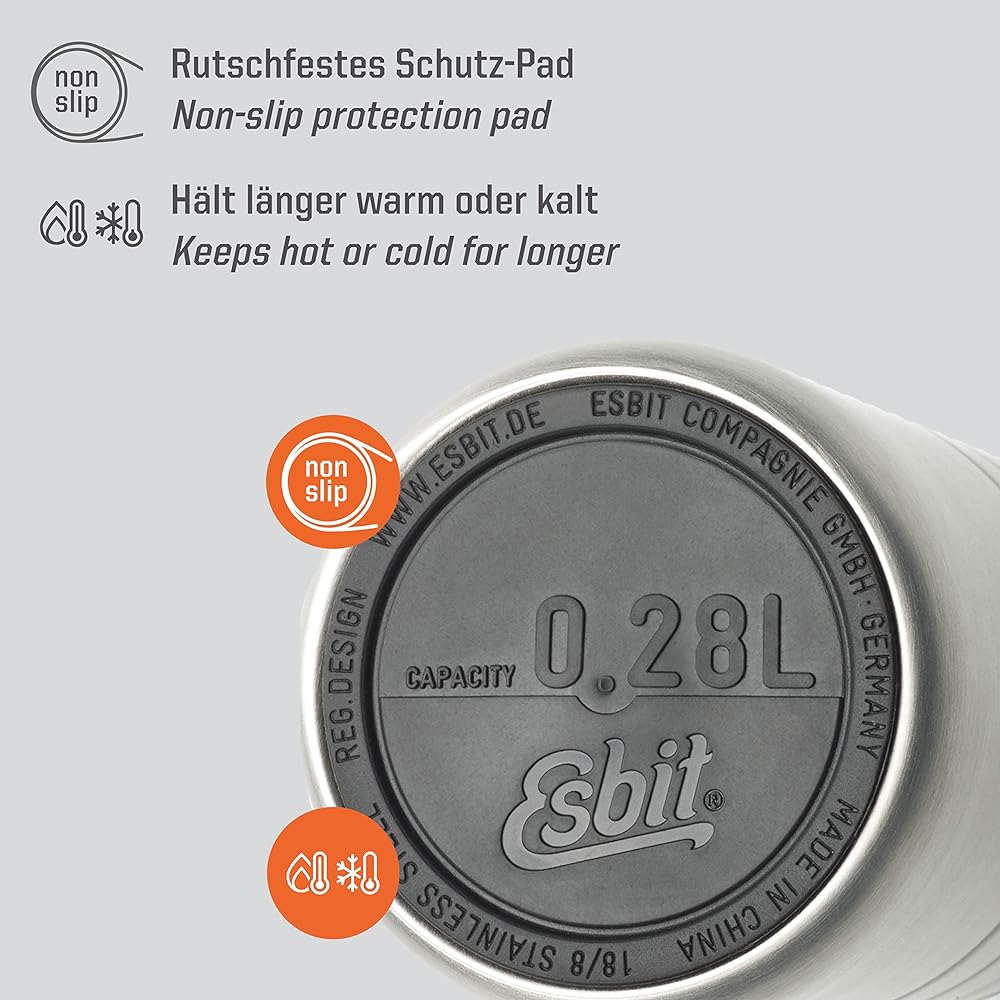 Esbit Outdoor Camping Thermal/Cold Mug Majoris Thermo Mug 280ml ESMGS280TLS