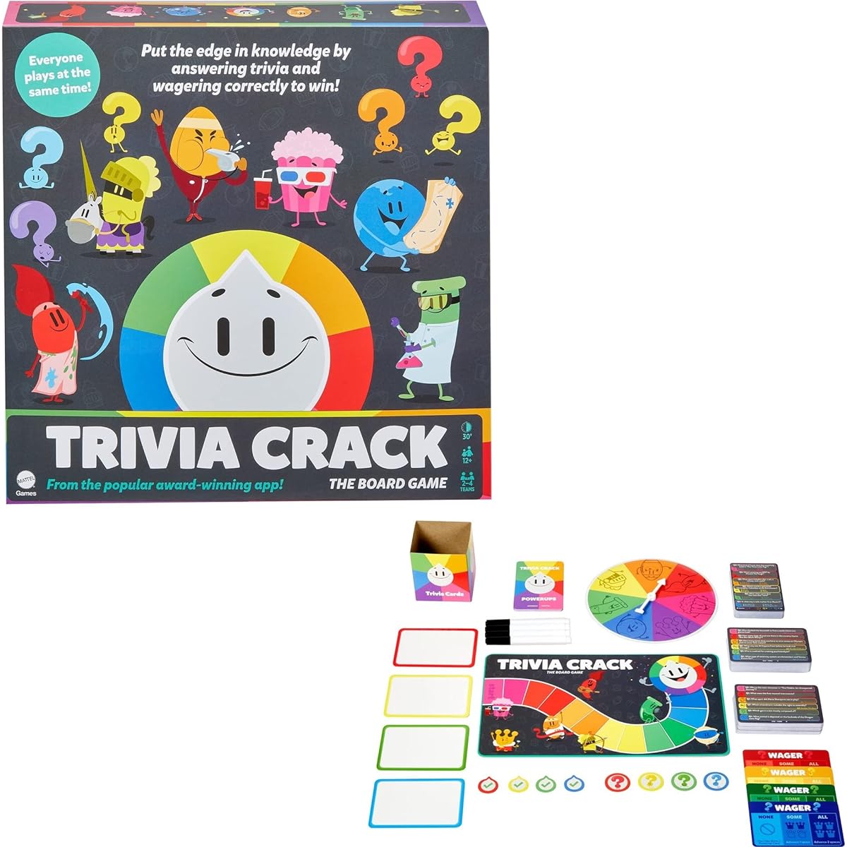 Mattel Games - Trivia Crack Board Game
